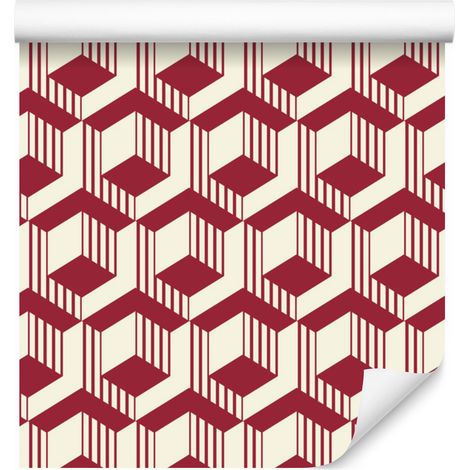 Carta da parati con motivo geometrico orientale per soggiorno e camera da letto, 50x1000 cm (1/5)