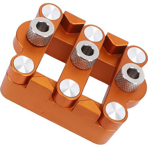 Gabarit de Centrage pour Assemblage Bois, Poinçon de Marquage Aluminium 6/8/10mm, Guide de Perçage Auto-Centric pour Tenon et Mortaise (1/5)