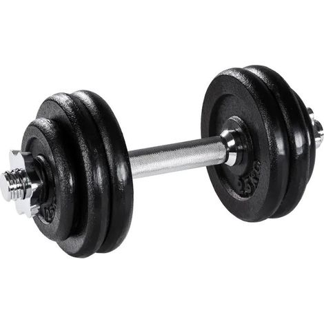 1 haltère Musculation 15 kg. 6 disques, pour une Musculation Efficace (1/3)