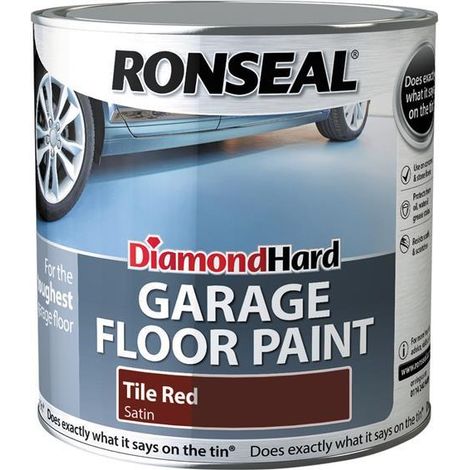 Ronseal Diamond Hard Garage Floor Paint Tile Red 2.5 litre