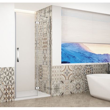 Porte de douche TRINITY CHROME 1000 mm, verre clair, droite (1/4)
