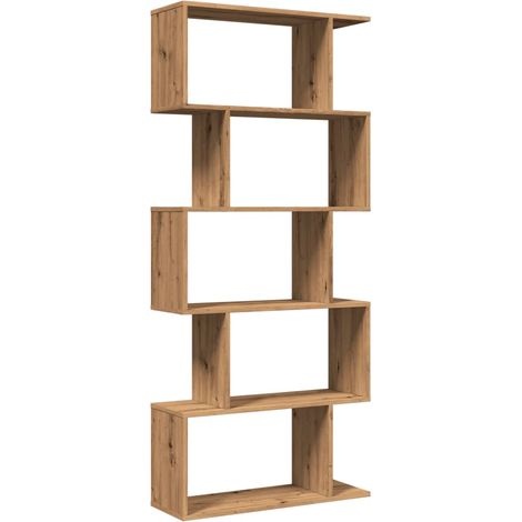 Maison Exclusive - Libreria 5 Ripiani Rovere Artigianale 70x24x161 cm Truciolato
