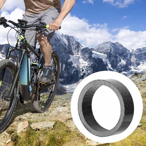 4 Entretoises de Direction en Carbone pour Vélo, 10mm - Kit de 4 Pièces
