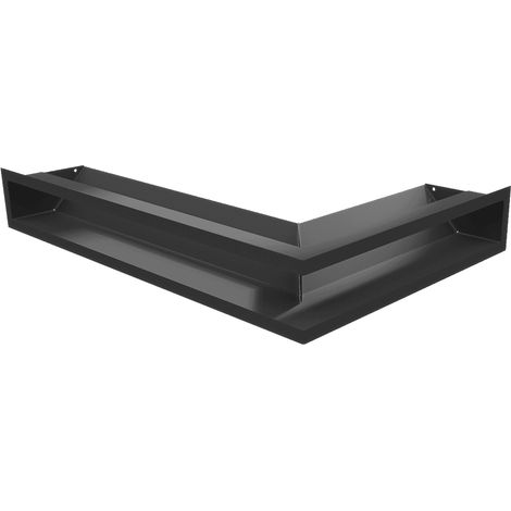 Eck-Lüftungsgitter LUFT links 60x40x9 schwarz (1/5)
