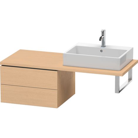Duravit L-Cube Meuble bas pour console, 2 tiroirs, 620x400x547mm,