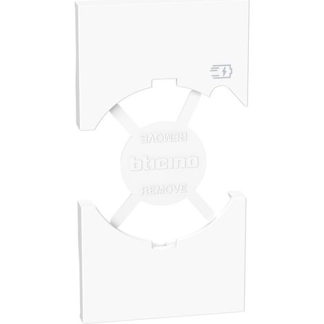 Cover per presa standard P40 con USB 2 moduli Living Now Bianca BTicino KW68