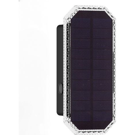 This solar-powered outdoor wall light can illuminate both the top and bottom, offers three lighting modes, and has an IP65 waterproof rating. (1/4)