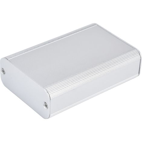 Boîte de protection en aluminium alliage pour circuit imprimé, coffret électronique intégral 25x58x85mm, boîtier robuste et dissipateur thermique. (1/5)
