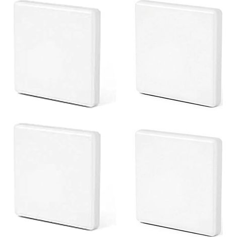 Plaques Murales Vierges 86x86mm, Cache Prise Electrique Murale Blanche pour Prises et Interrupteurs, Plaque d'Obturation Murale pour Décoration Intérieure (1/5)