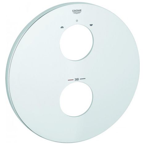 GROHE Rosace pour set thermostatique Grotherm, D:210mm,fixation invisible,Fast-Fixation,chrome, 47810000