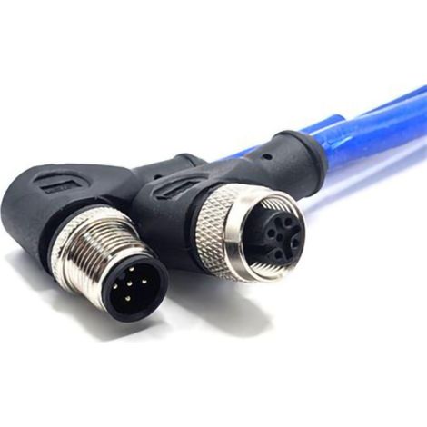 Mueller Electric C5BD82M005 Sensor-/Aktor-Steckverbinder M12 Stecker, gewinkelt, Buchse, gewinkelt 5