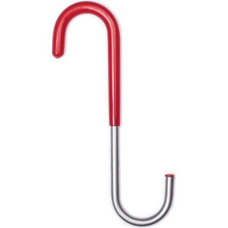 REI – Crochet de rangement en S en acier rouge – Système de fixation vissé – Grande capacité de charge – Dimensions 142x56x137mm – 1 unité