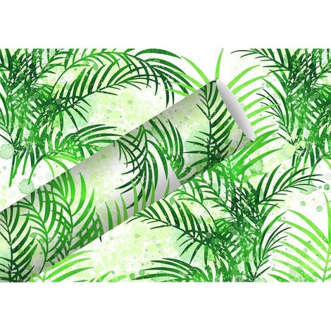 Braun & Company Geschenkpapier Kollektion Palmengarten grün 2 m x 70 cm Geschenkverpackungen