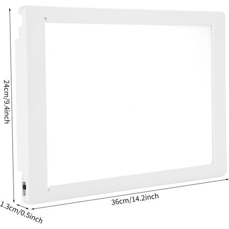 High-brightness 36x24cm LED viewer for X-rays, 100-240V AC power supply with EU plug (1/5)