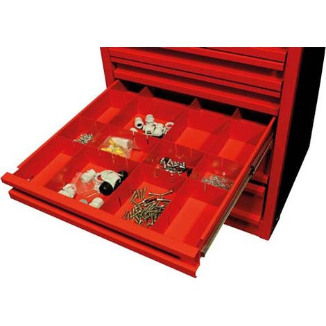 Juego de 18 divisores metálicos para cajones de taller DELK5-8-10 