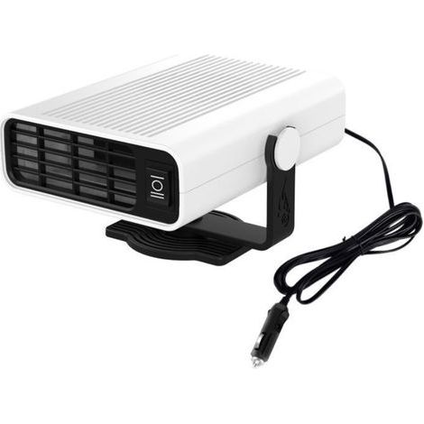 2-in-1 car heater and windshield defogger for cars and trucks, white, 12V, 200W (1/5)