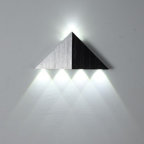 Applique murale triangulaire LED, éclairage d'ambiance pour couloir, spot (5W luz branca) (1/5)