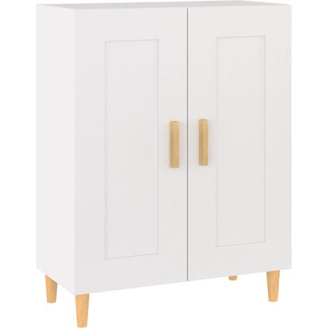 Credenza buffet cassettiera mobile contenitore organizer cucina soggiorno soggiorno 69,5 x 34 x 90 cm derivati del legno bianco 020030452