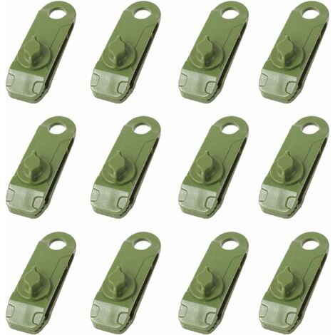BUNTHAUS Pinces de Bâche Clips de Tente de Camping en Plastique Petite Pince à Oeillets pour Auvent Toile d'Ombrage de Jardin Activités de Plein Air (1/5)