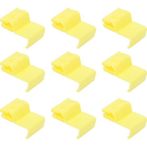 210 Stück Verriegelungs-Drahtverbinder, Schnellverbinder, elektrische Kabel, Crimp-Klemmenblöcke, gelb (1/5)