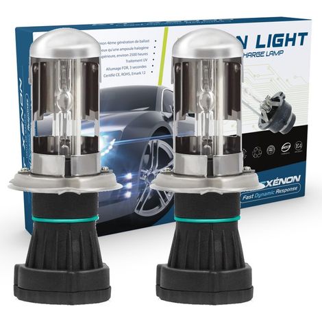 2 x Ampoules H4-3 Bi-xénon 35W 8000K pour kit HID (1/4)