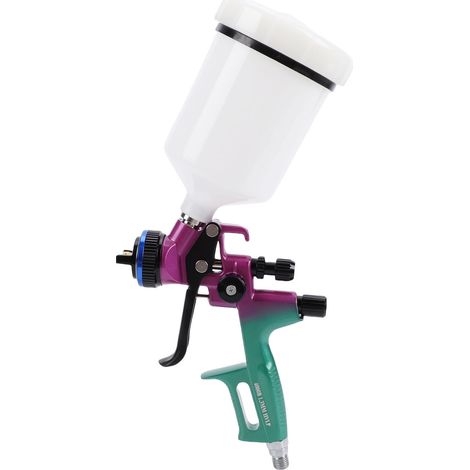 Kit de pistolet de pulvérisation HVLP, pulvérisateur de peinture professionnel pour meubles, projets d'art mural, peinture avec tasse de 600ml, buse de 1.3mm (1/5)