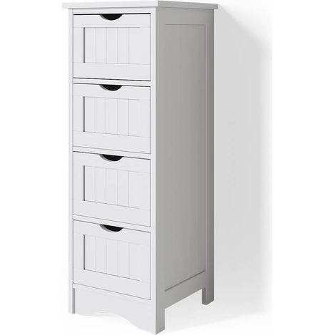 Meuble de rangement de salle de bain Bianco, Blanc, 30 x 81 cm, Vicco (1/5)
