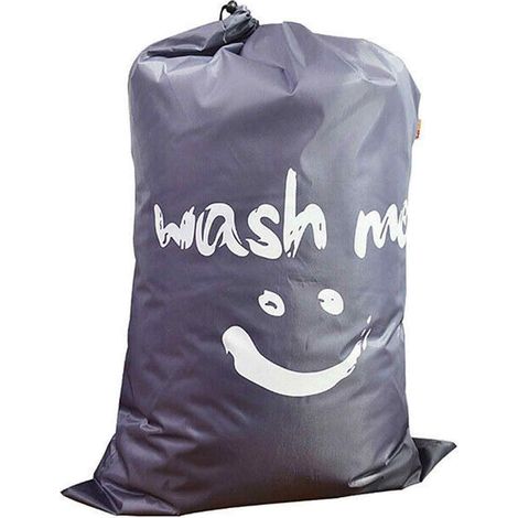 Sac à Linge de Voyage Extra Grand - Tissu Oxford 210D - Cordon de Fermeture - Pour Voyage, Camping, Résidence Étudiante, Maison - 1 Pièce (1/5)