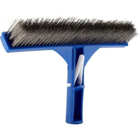 Brosse en acier pour piscine de 10 pouces, accessoire de nettoyage pour parois de fond de bassin, spa, source chaude (1/4)