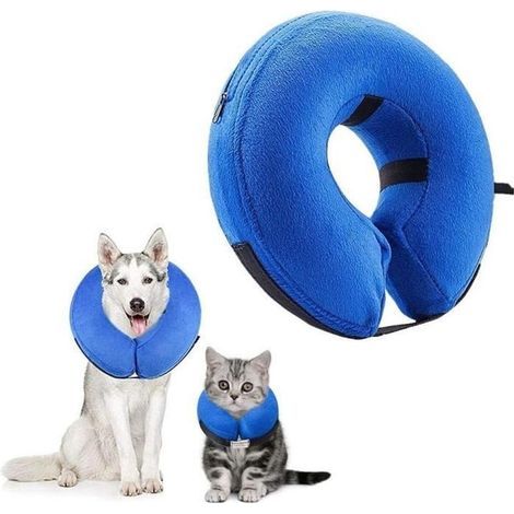 Cône de Cicatrisation pour Chien Collerette Chien Gonflable Smart Collier pour Chiens Gonflable De Base Chien Colliers xl-45 x 45c (1/4)