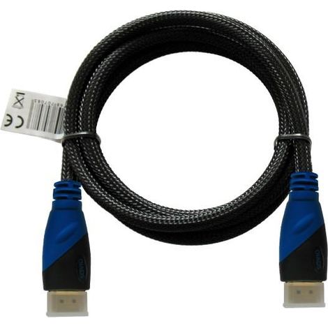 Savio cl-48 hdmi cable 2 m hdmi type a (standard) nero, blu (1/2)