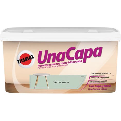 Pintura Plast Mate 4 Lt Ver/Su Int. Mono Una Capa Titanlux