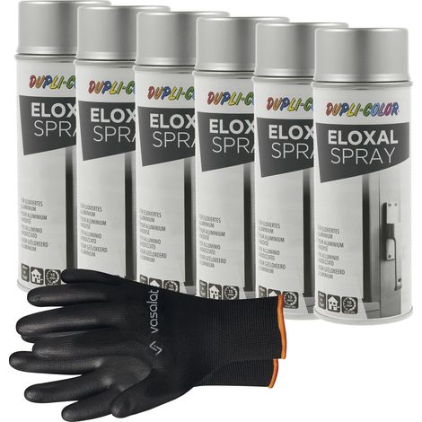 vasalat Dupli-Color Eloxal Spray silber Set - Lackspray für die Lackierung und Lackausbesserung - Sprühlack 400ml, 6 Stück (1/5)