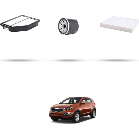 Kit tagliando 3 filtri compatibile con Kia Sportange III (SL) 1.6 LPG 99KW 2014 (1/5)