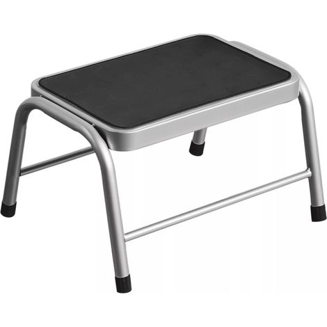 Premier Housewares Silver Step Stool