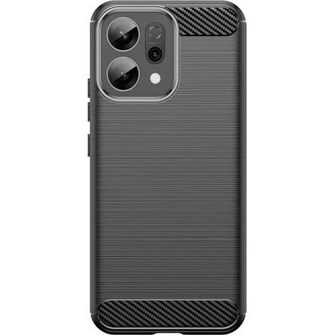 (Noir, OPPO Reno13) Coque souple mate, matériau TPU mat antichoc, robuste et durable, avec un cadre de protection. (1/5)