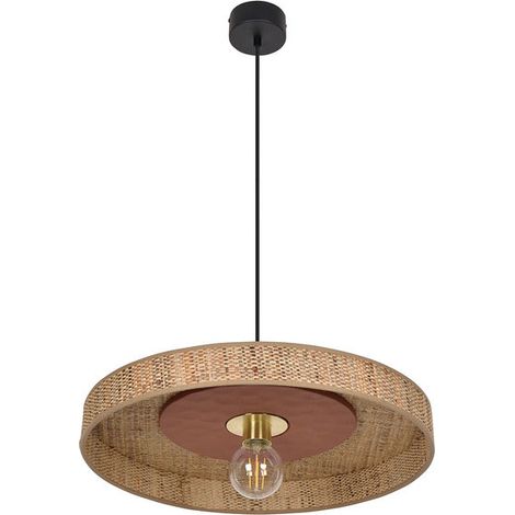 [GEBRAUCHT] B-Ware MARKET SET Hängeleuchte Pendelleuchte Portinatx Bast Keramik terracotta E27 LED (1/2)