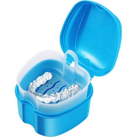 Étui pour prothèse dentaire, boîte de bain pour prothèse dentaire, étui de rangement pour appareil orthodontique, boîte de rangeme (1/5)