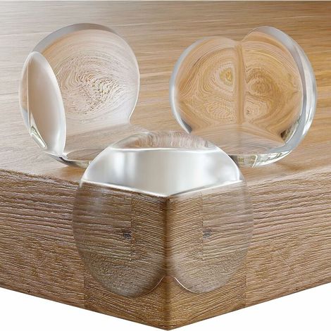 Protection Coin de Table Bébé - Coussin d'angle Grande pour Coins & Bords de Table - Protege Table Sécurité Enfant - Anti-Choc et Transparent avec l''Adhésif Fort (24 pcs)- (1/5)