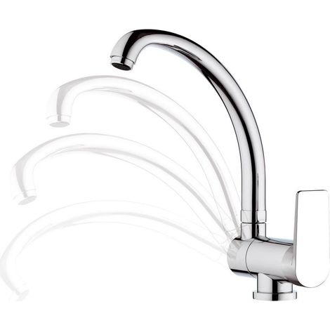 Rubinetto lavello con bocca alta girevole sottofinestra - serie dream (1/2)