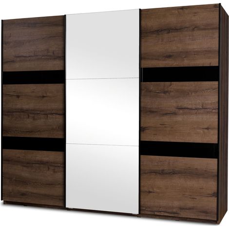 KONSIMO MERO Kleiderschrank, Dunkelbraun (1/4)