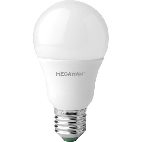 Megaman MM21086 LED CEE F (A - G) E27 forme de poire 8.6 W = 60 W blanc neutre (Ø x L) 60 mm x 112 m (1/2)