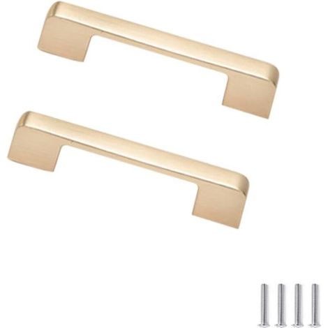 Lote de 2 tiradores para muebles, tirador de cocina, tirador de puerta, tirador de cómoda, tirador de armario, tirador de cajón, pomo de puerta, 96 mm (1/5)