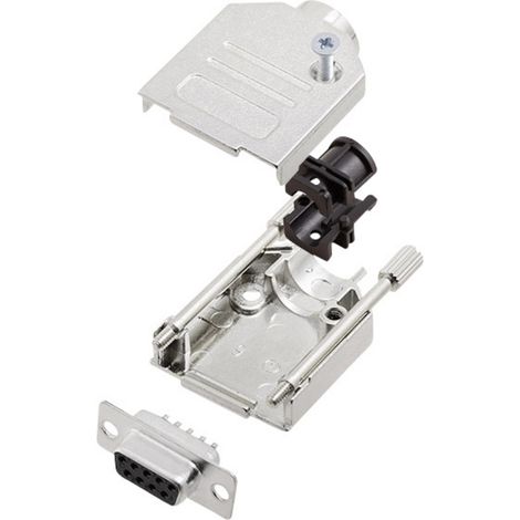 encitech DTZK09-DBS-K 6355-0002-11 D-SUB Buchsenleisten-Set 180 ° Polzahl: 9 Lötkelch 1 Set