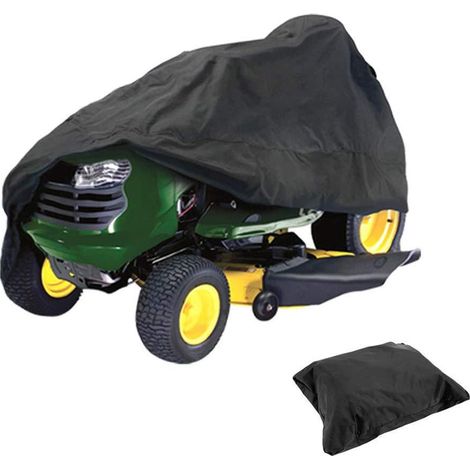 (183 x 137 x 117 cm) Funda protectora impermeable para cortacésped con asiento - Protección UV - para tractor de jardín con asiento