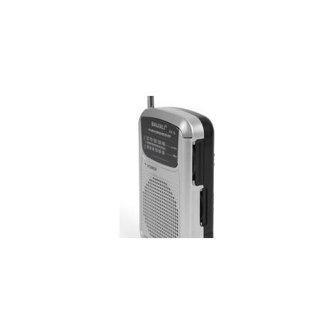 Radio rétro vintage – Radio portable – Radio FM/AM – ABS – Argent (1/4)