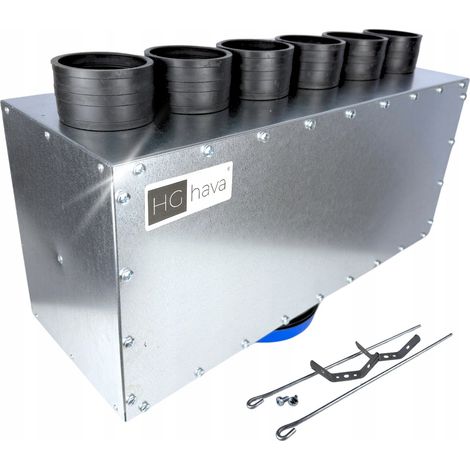 Boîte de distribution, distributeur de ventilation traversant FI 160 6X75MM (1/5)