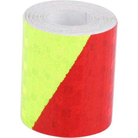 Bande adhésive réfléchissante de signalisation 5 cm x 3 m pour voiture (rouge fluorescent) (1/5)