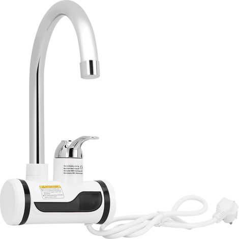 Robinet électrique instantané pour salle de bain et cuisine de 3000 W avec chauffage de l'eau et affichage LED (1/5)