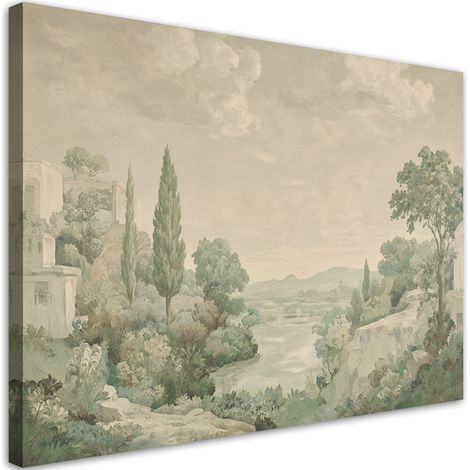 Tableau déco Paysage Italie Vintage 90x60 (1/5)